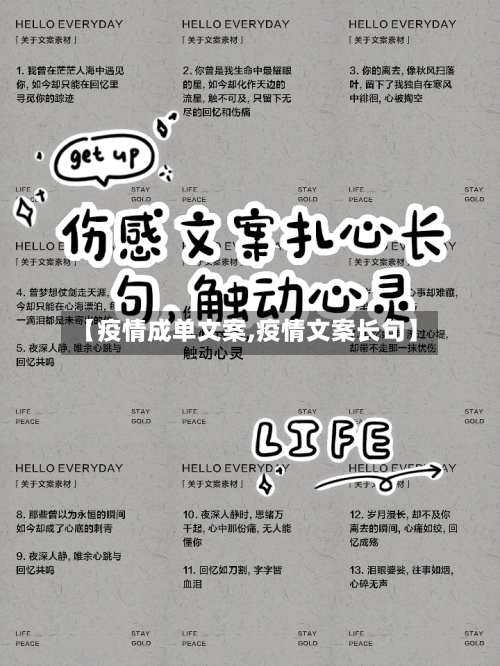 【疫情成单文案,疫情文案长句】