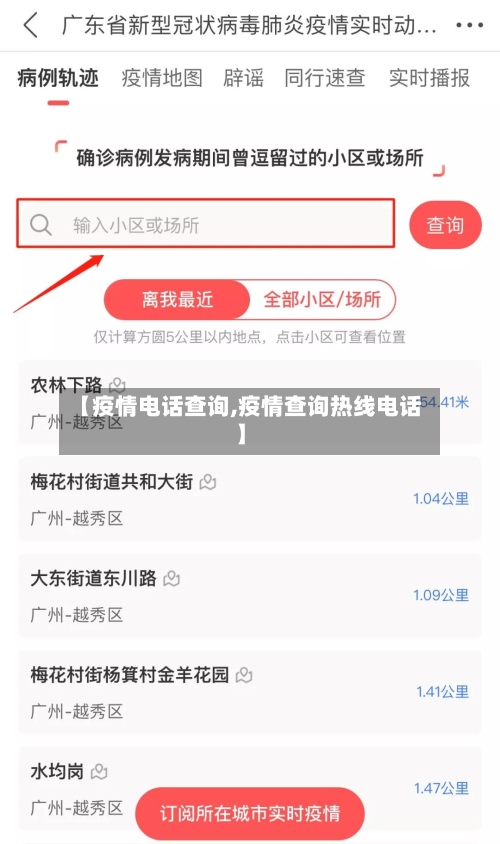 【疫情电话查询,疫情查询热线电话】