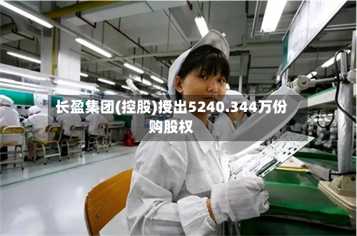 长盈集团(控股)授出5240.344万份购股权