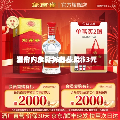 酒价内参5月6日费用发布：水晶剑南春上涨3元-第3张图片